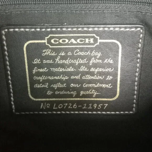 Vintage Coach Signature C Purse - Picture 7 of 12